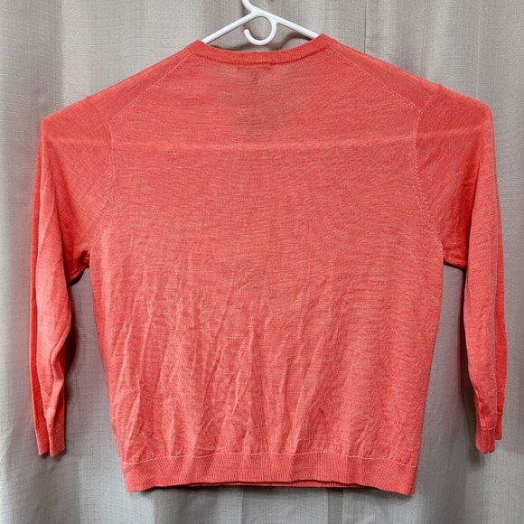 Hart Schaffner Marx Extra Fine Merino Wool Sweater Men's 2XB Coral Heather NWT - Picture 2 of 10